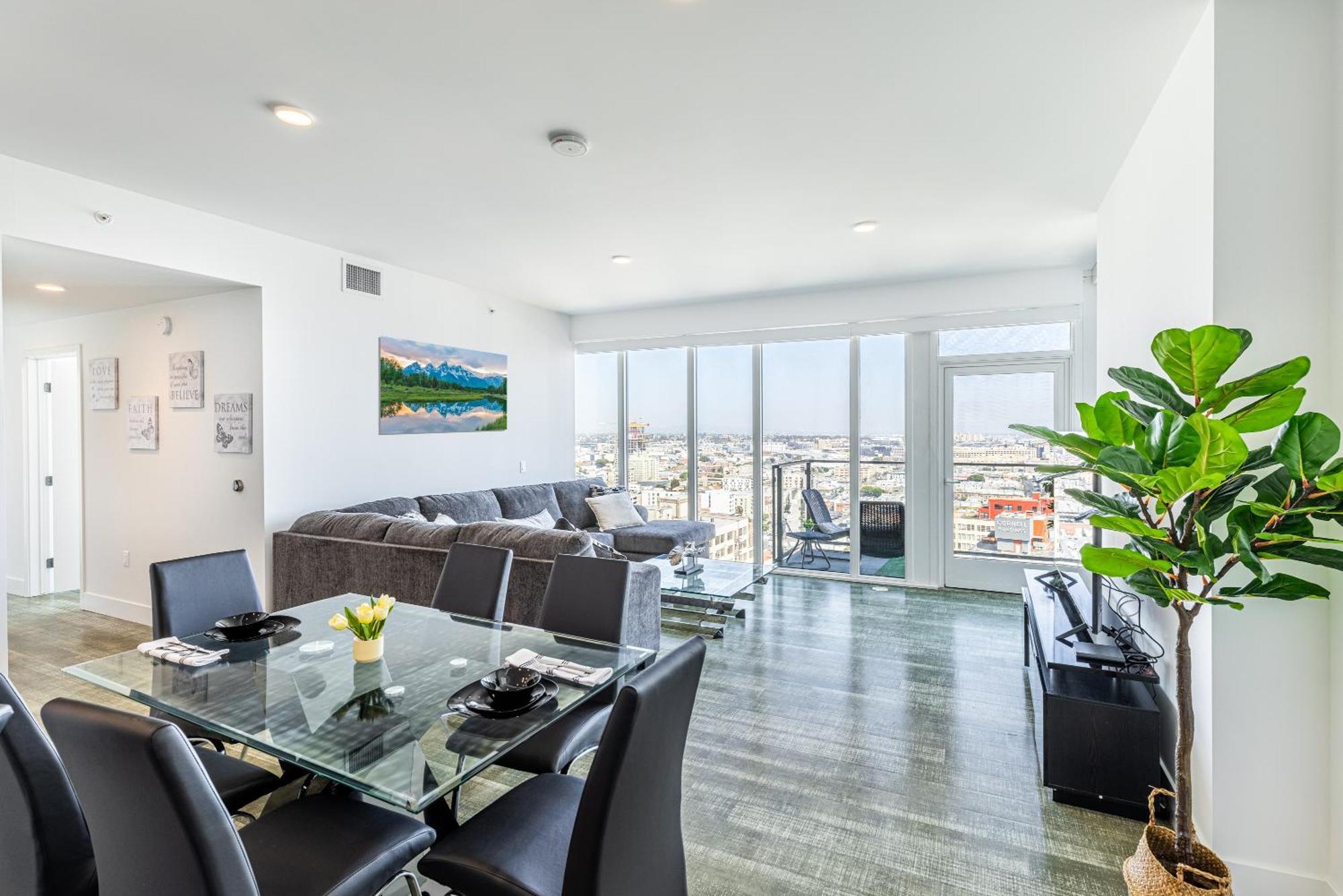 Top Floor High Rise 3 Bed Dtla Skyscraper Penthouse Los Angeles Extérieur photo
