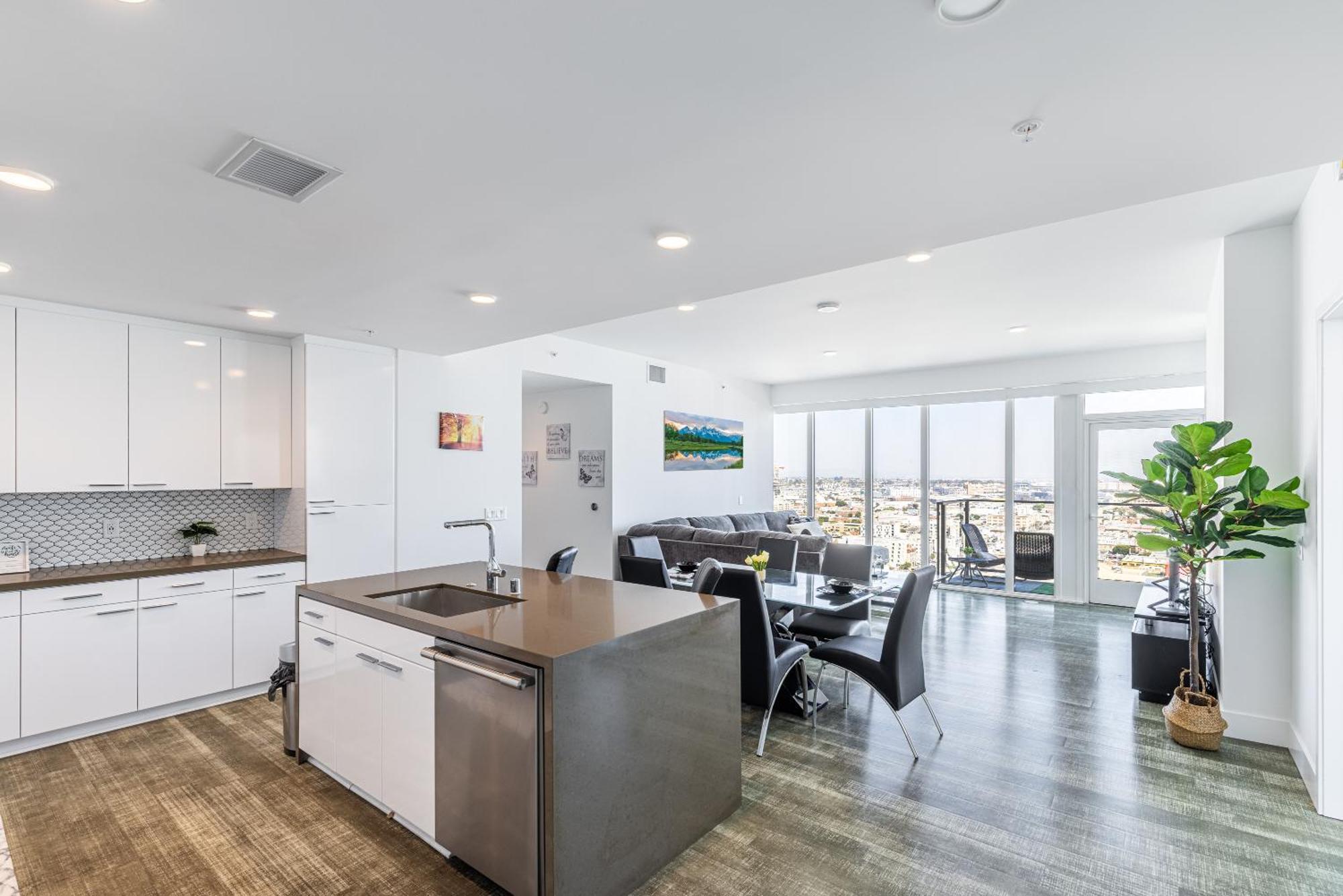 Top Floor High Rise 3 Bed Dtla Skyscraper Penthouse Los Angeles Extérieur photo