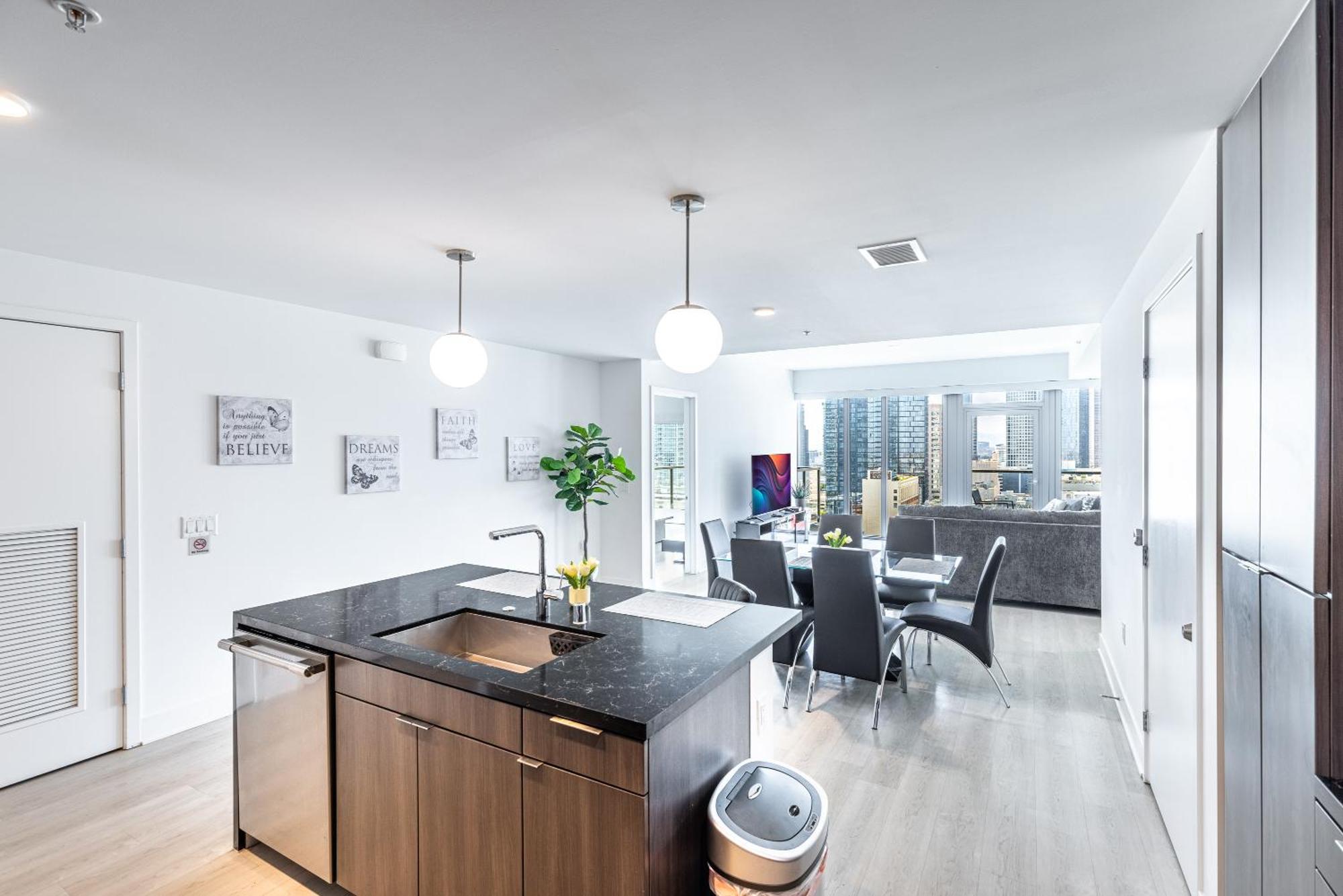 Top Floor High Rise 3 Bed Dtla Skyscraper Penthouse Los Angeles Extérieur photo